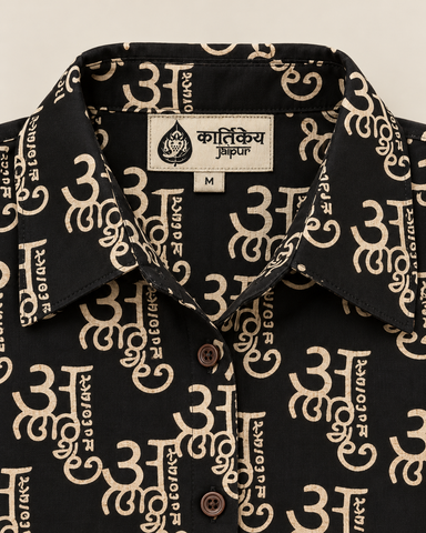 अक्षरमाला Cotton Half Sleeve Shirt for Women