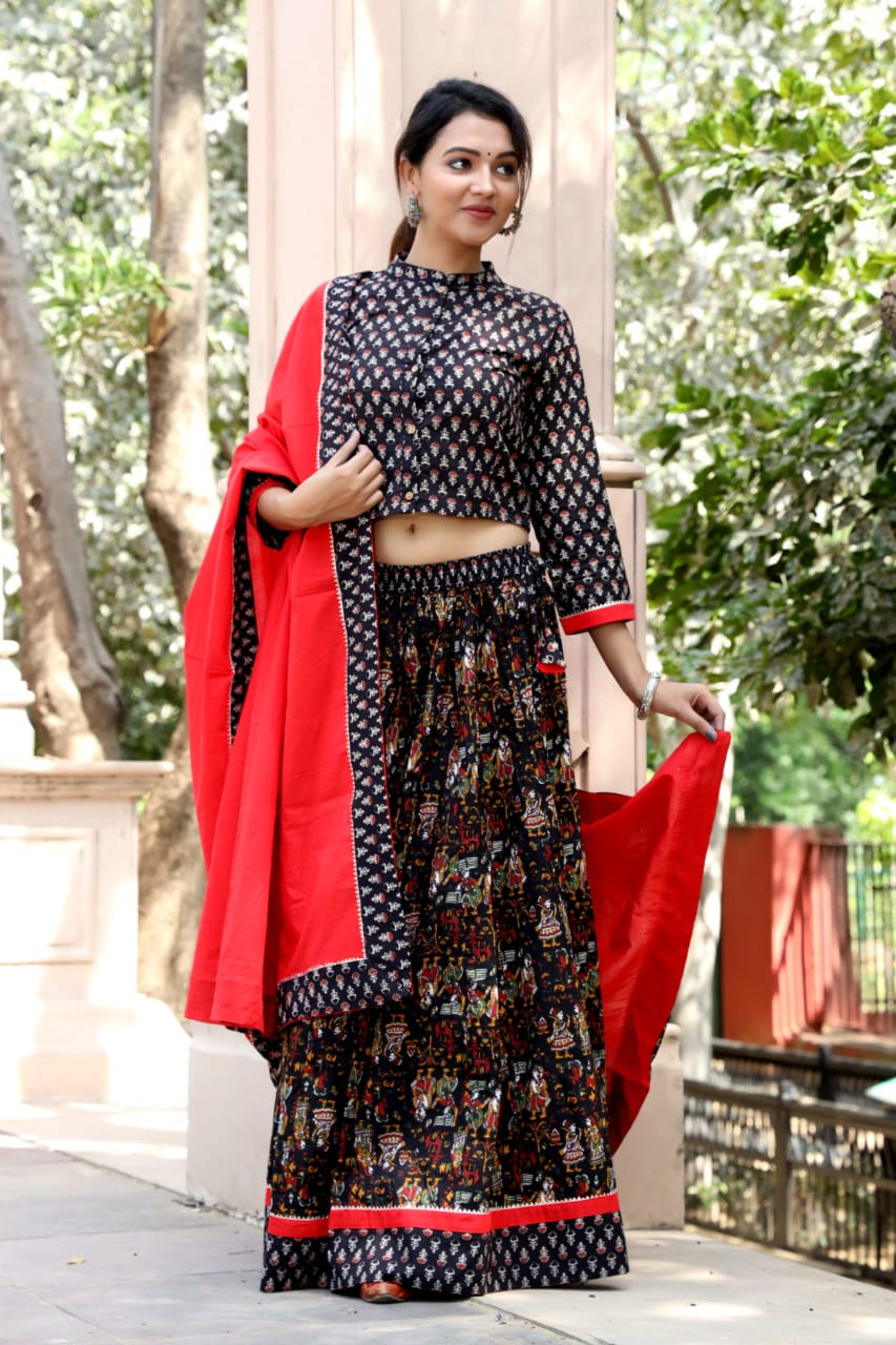 Black - Rajasthani - Sarees: Buy Latest Indian Sarees Collection Online |  Utsav Fashion