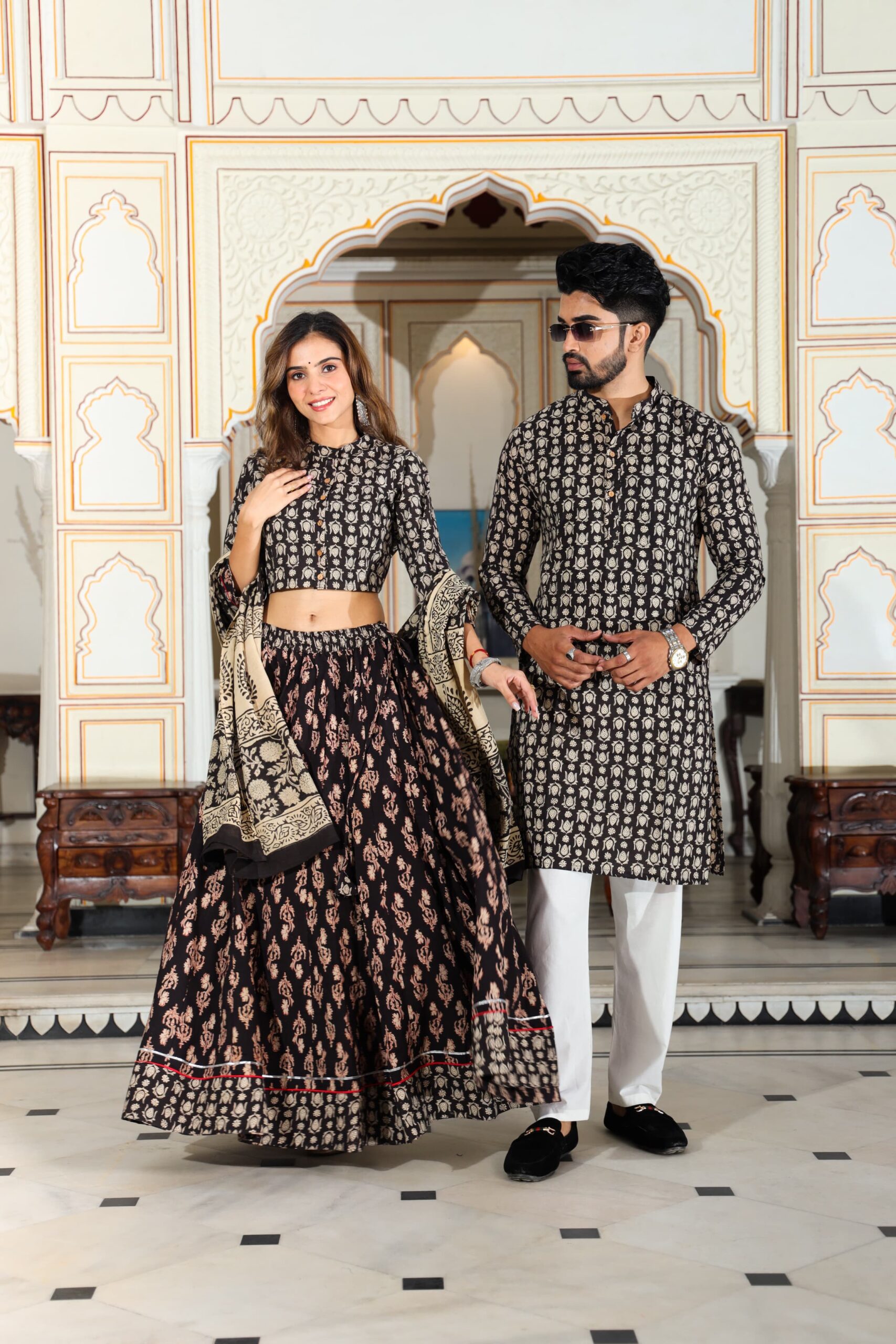 Couple Wear Of Shree Star Lehenga Choli & Kurta Wedding Wear Couple Combo  Collection